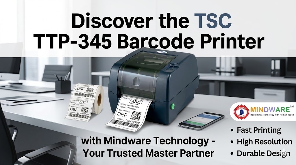 Discover the TSC TTP 345 Barcode Printer with Mindware Technology  Your Trusted Master Partner